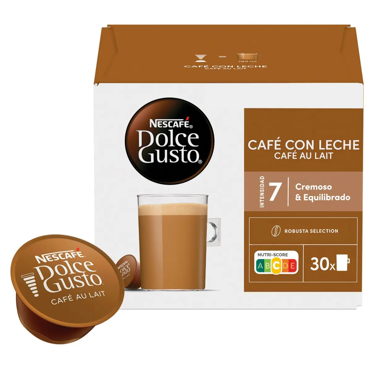 Cafè amb llet, 30 càpsules Dolce Gusto