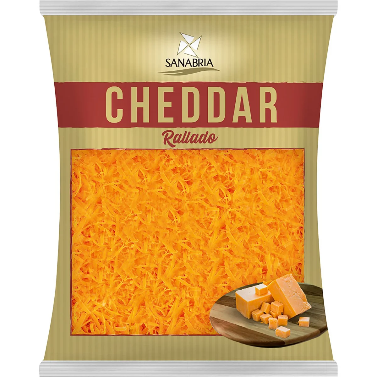 Formatge cheddar ratllat Sanabria
