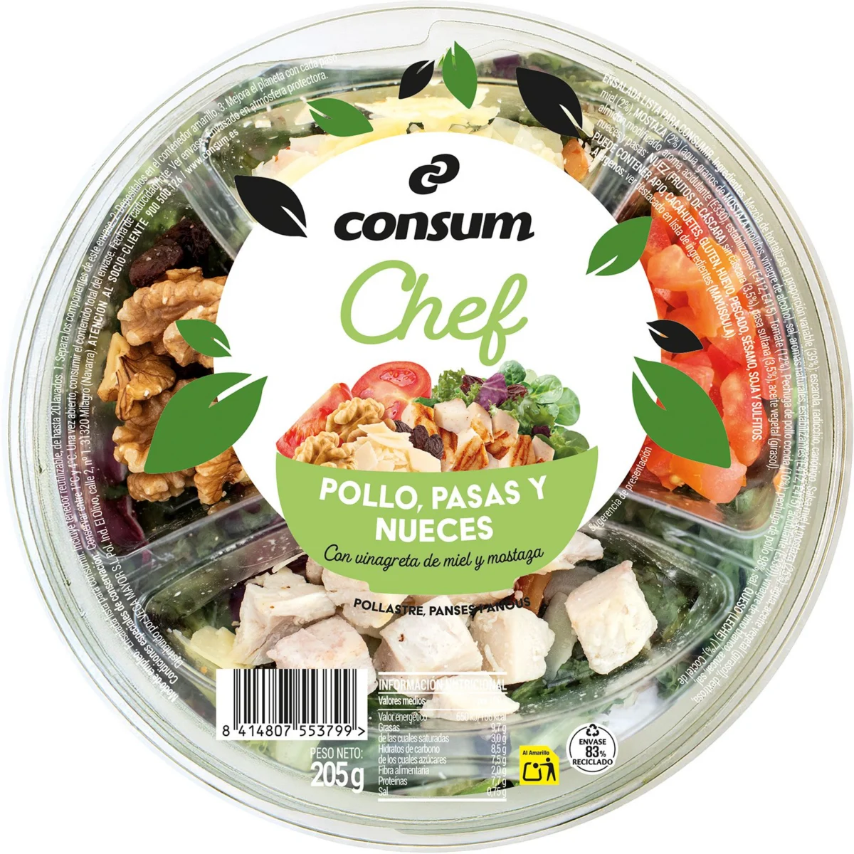 Kompletter Chef-Salat Consum