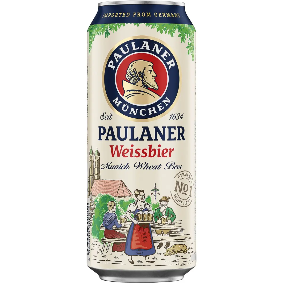 Німецьке пшеничне пиво Paulaner, банка