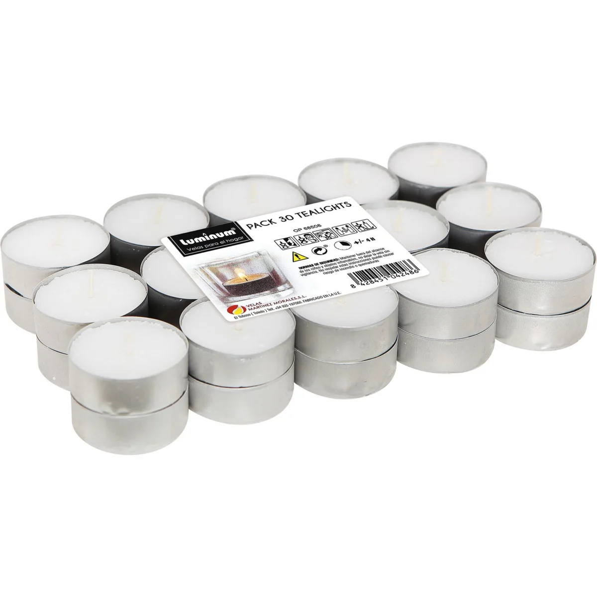 Pack d'espelmes de te, 4 hores Luminum