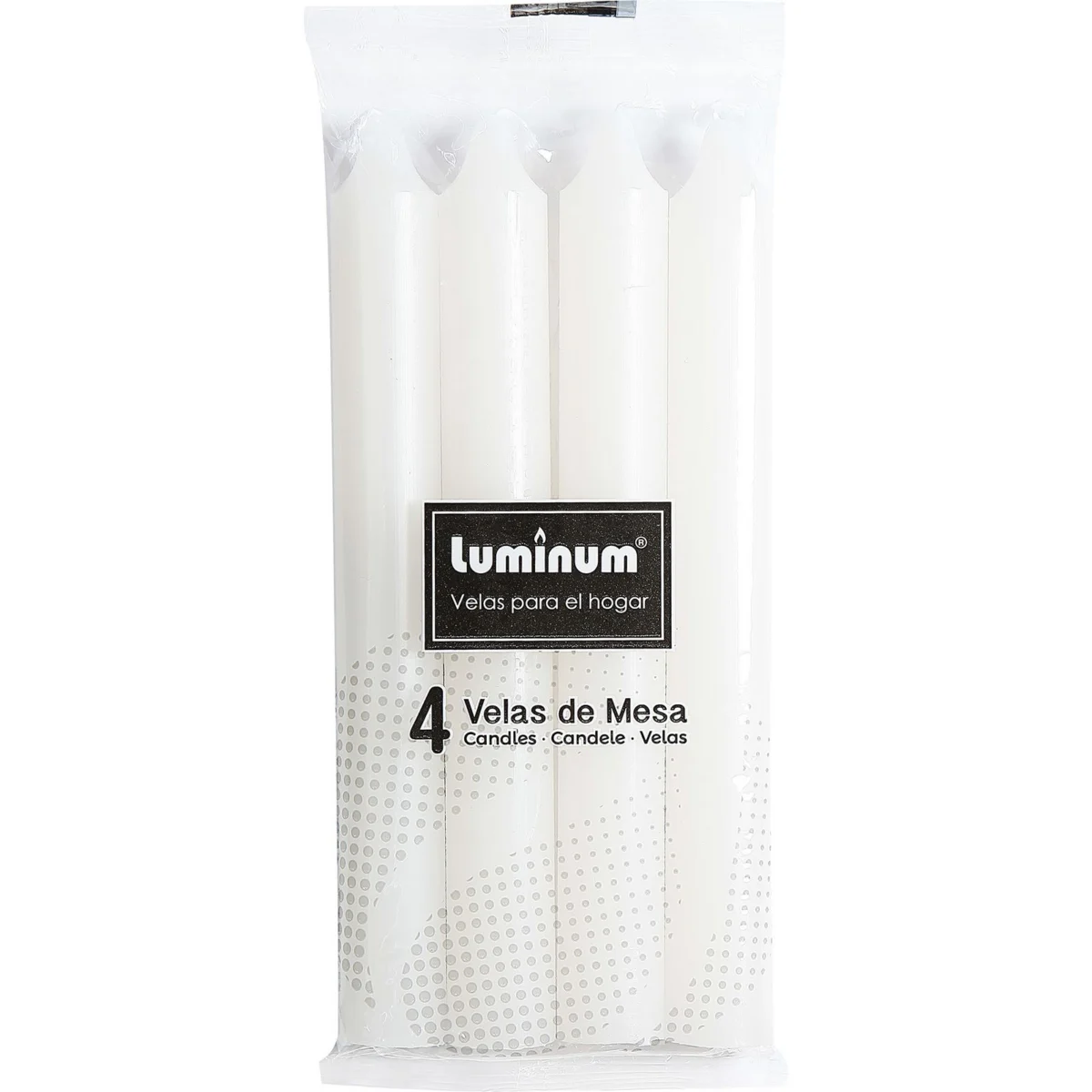 White cylindrical candles Luminum