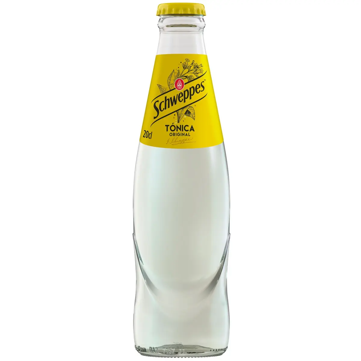 Тонік у скляній пляшці Schweppes