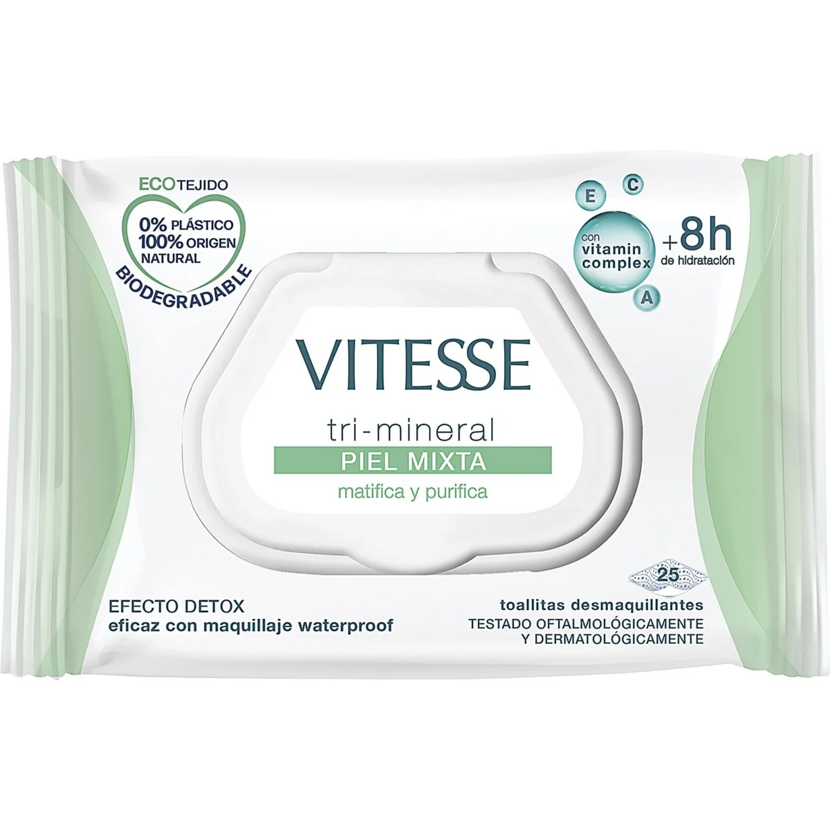Lingettes démaquillantes pour peau mixte Vitesse