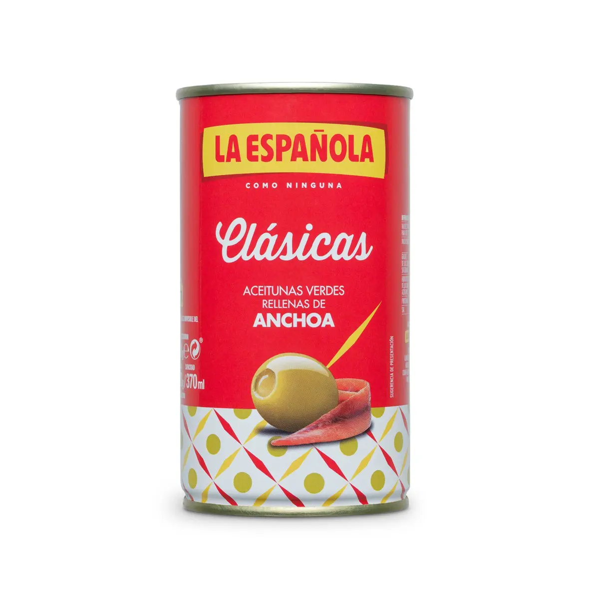 Green olives stuffed with anchovy La Española