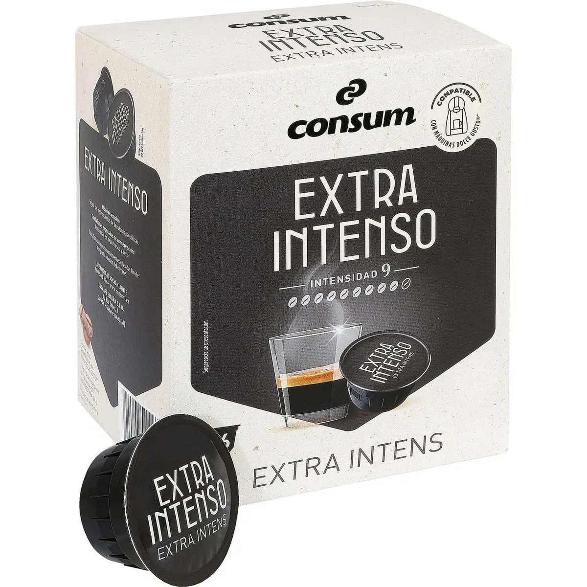 Extra intense coffee, 16 capsules Consum
