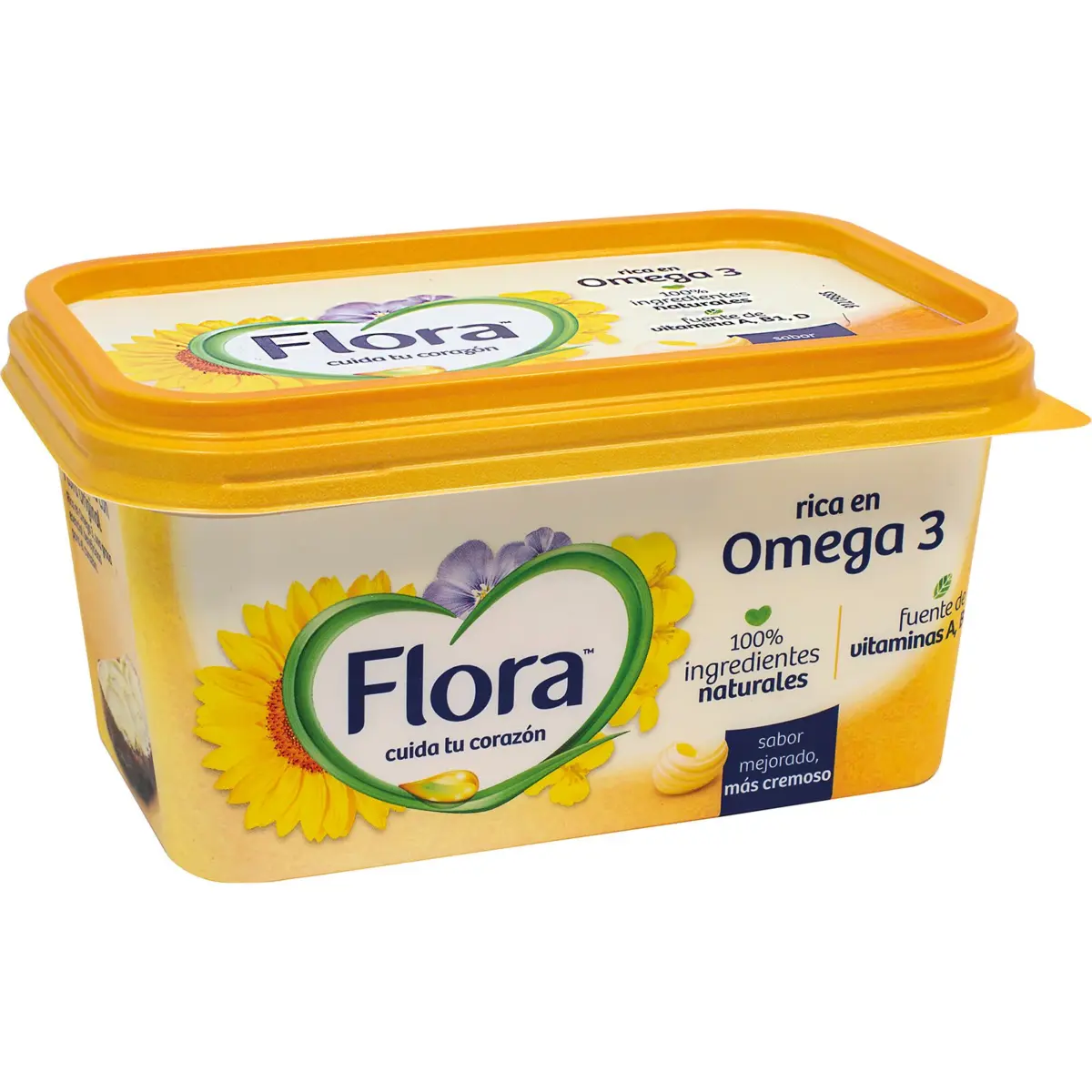 Margarina vegetal Flora en terrina