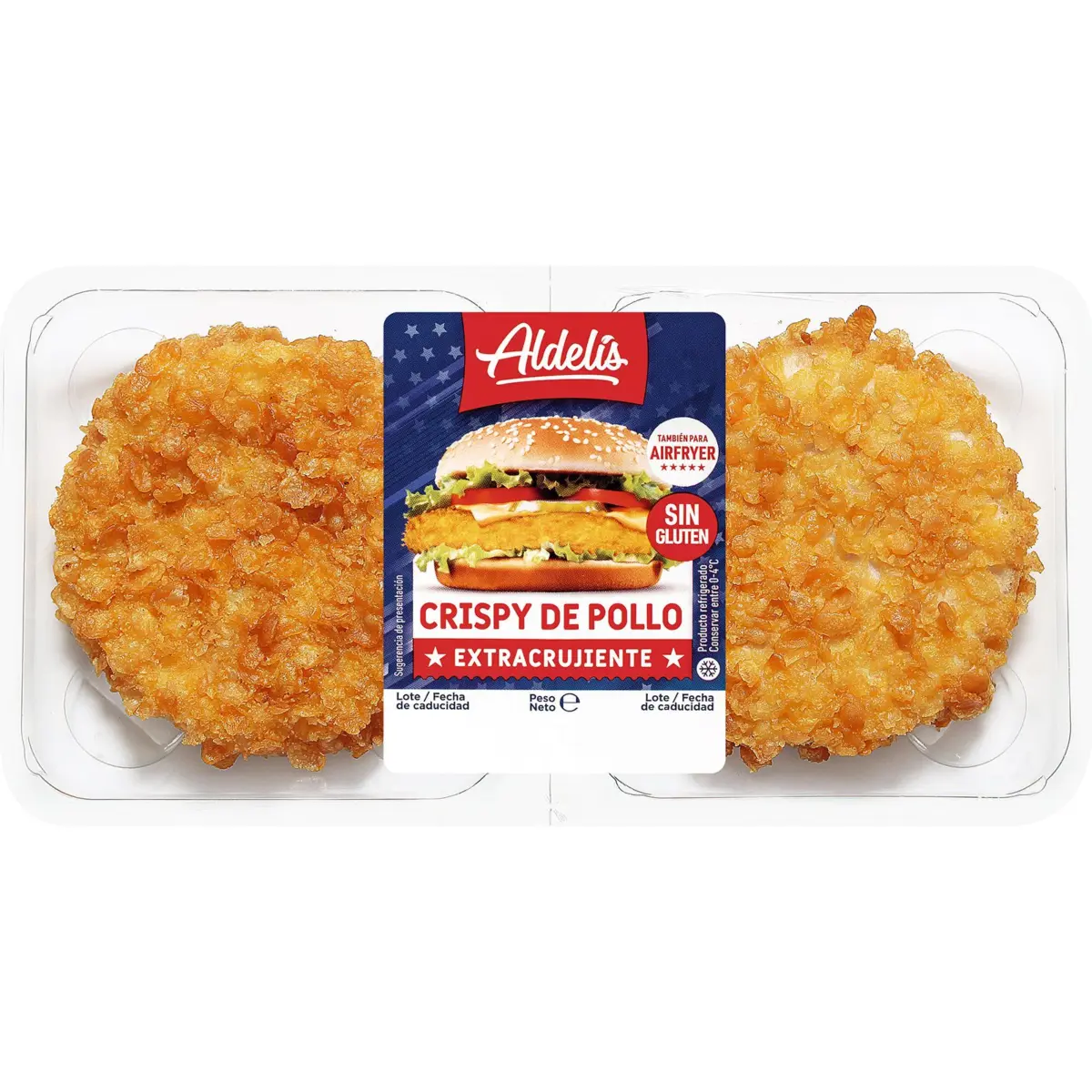 Burger de poulet croustillant Aldelis