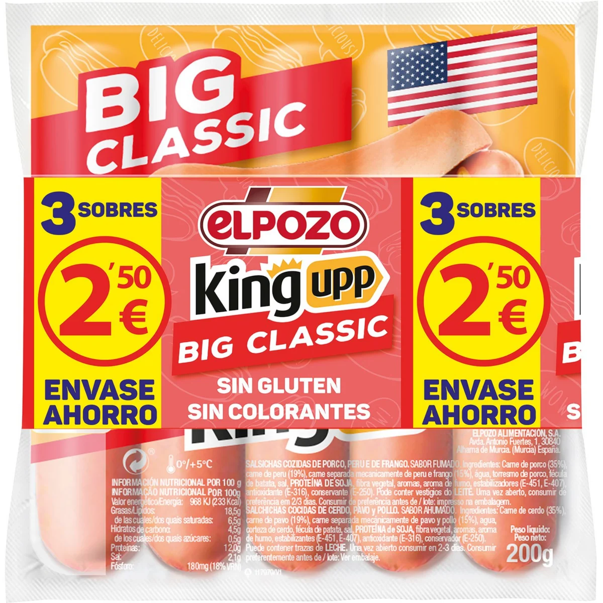 Saucisses Big Classic Elpozo King