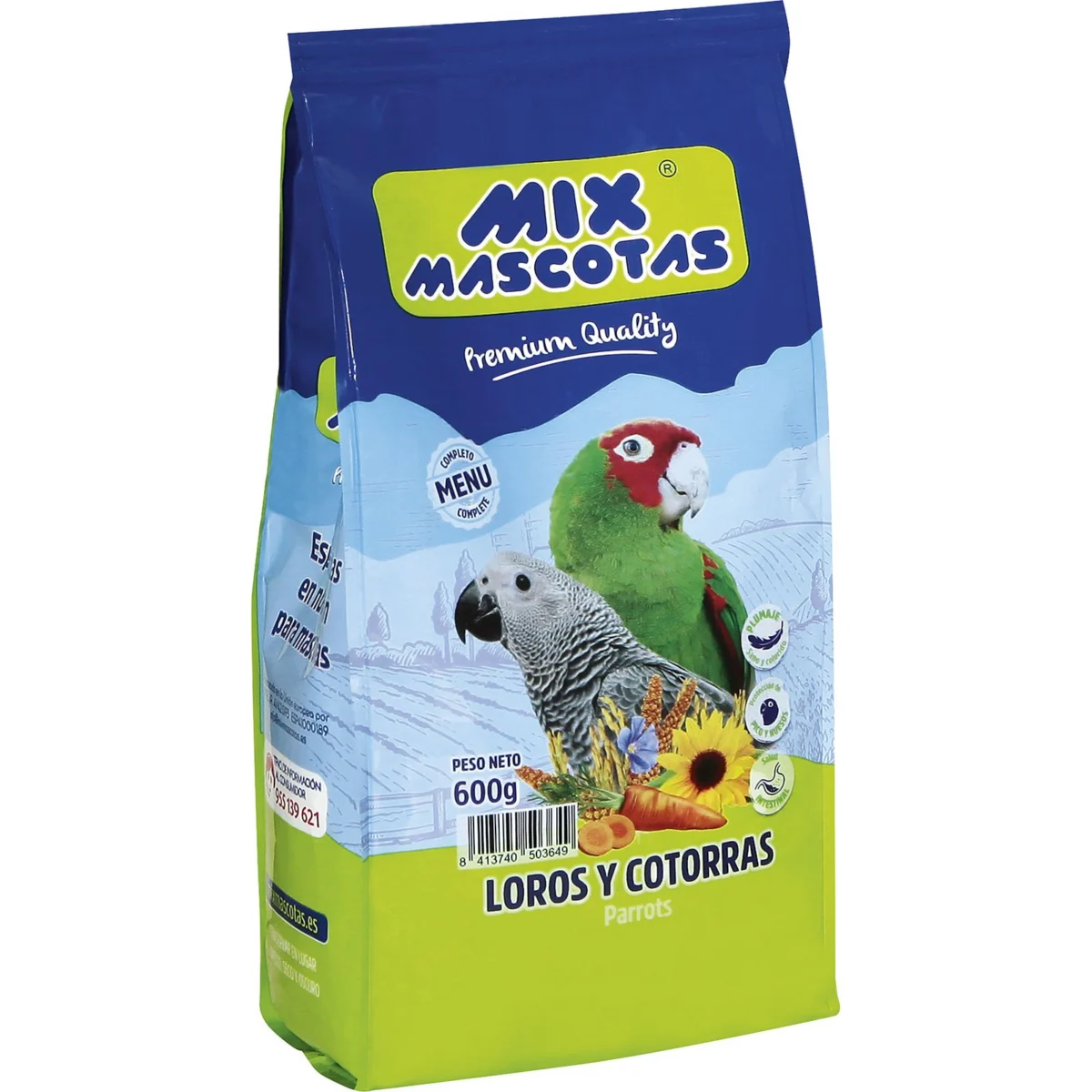 Корм для попугаев и корелл Mix Mascotas