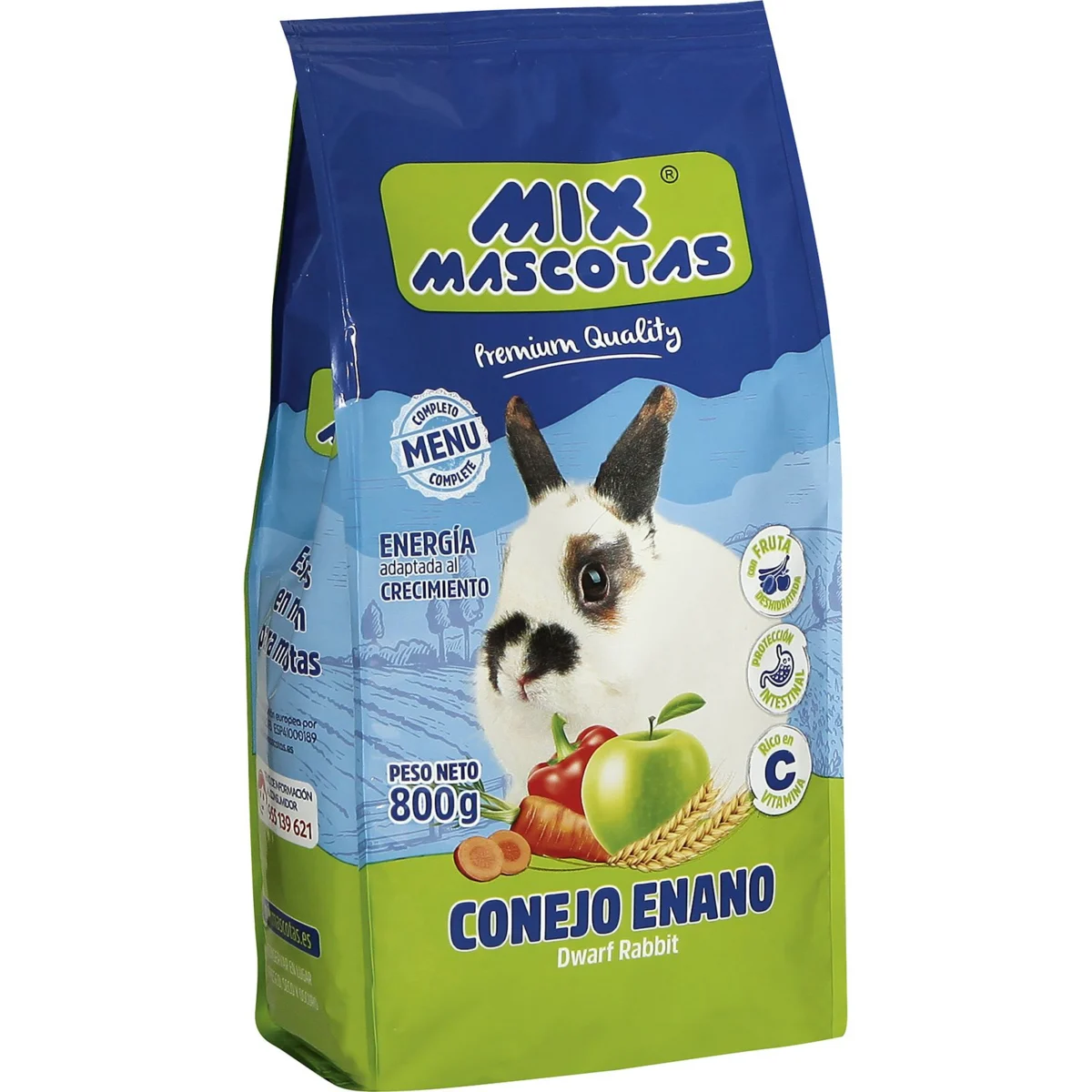Aliment pour lapins nains Mix Mascotas
