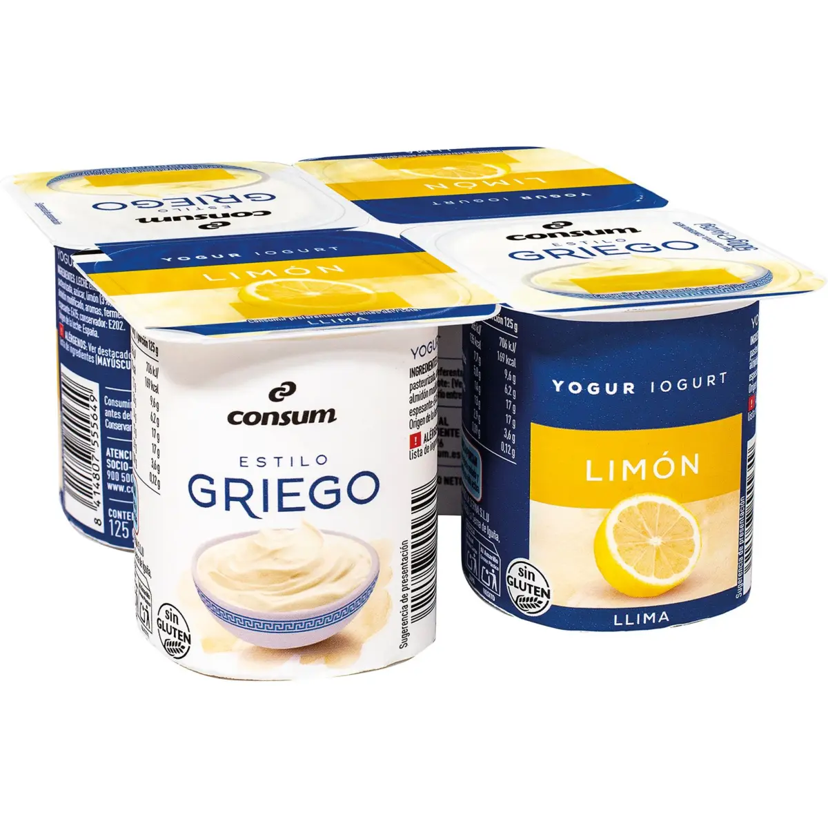Yogur Griego con Limón Azucarado Consum