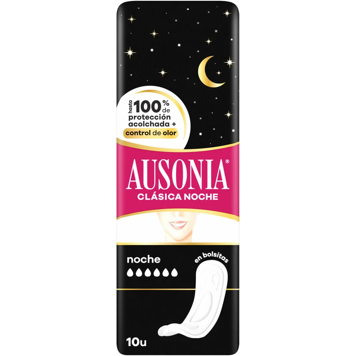 Serviettes classiques nuit Ausonia