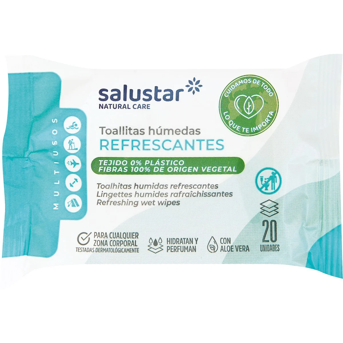 Tovalloletes humides refrescants Salustar