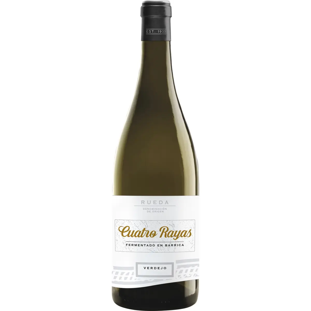 Barrel-aged white wine D.O. Rueda Cuatro Rayas