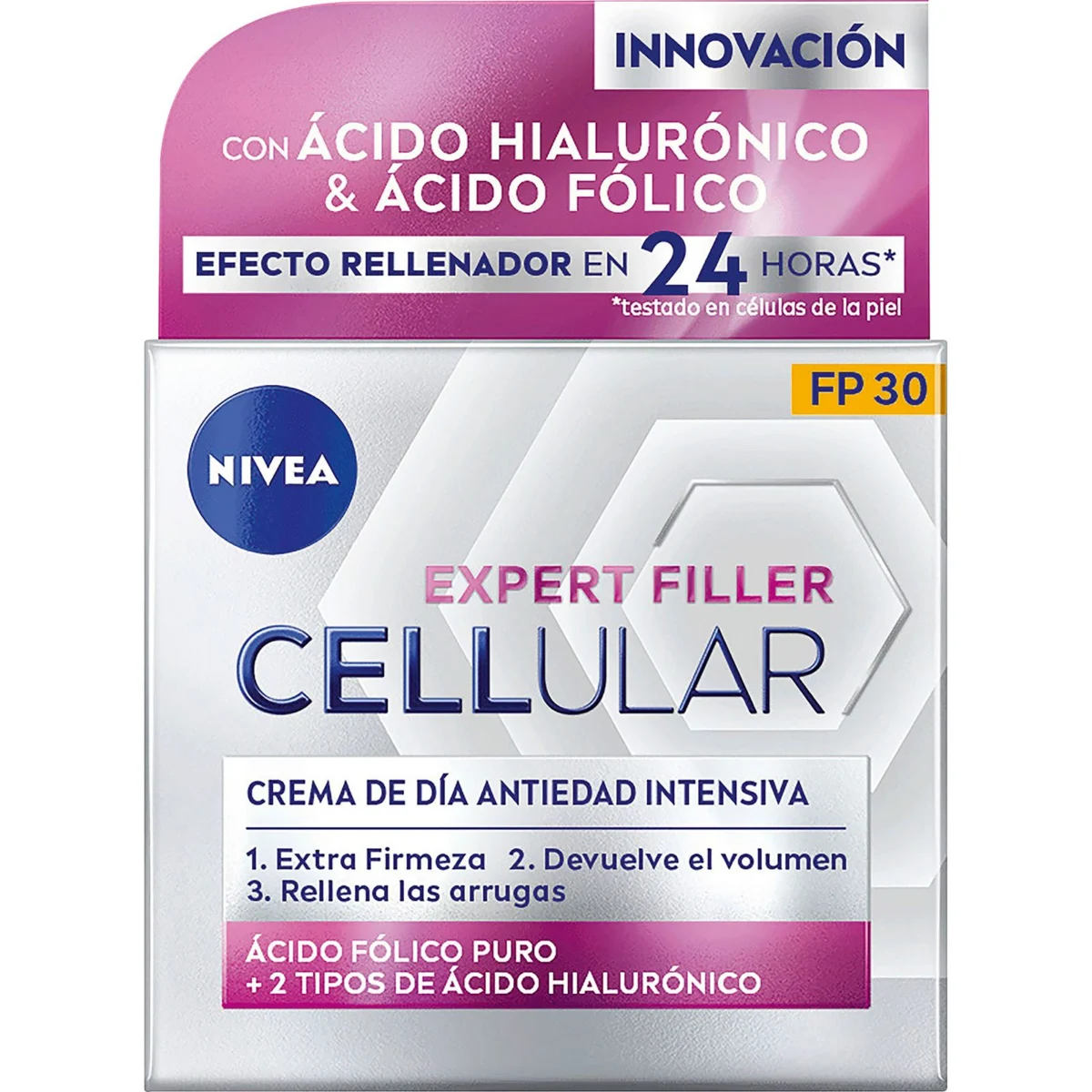 Cellular Creme SPF30 mit Hyaluron- und Folsäure Nivea