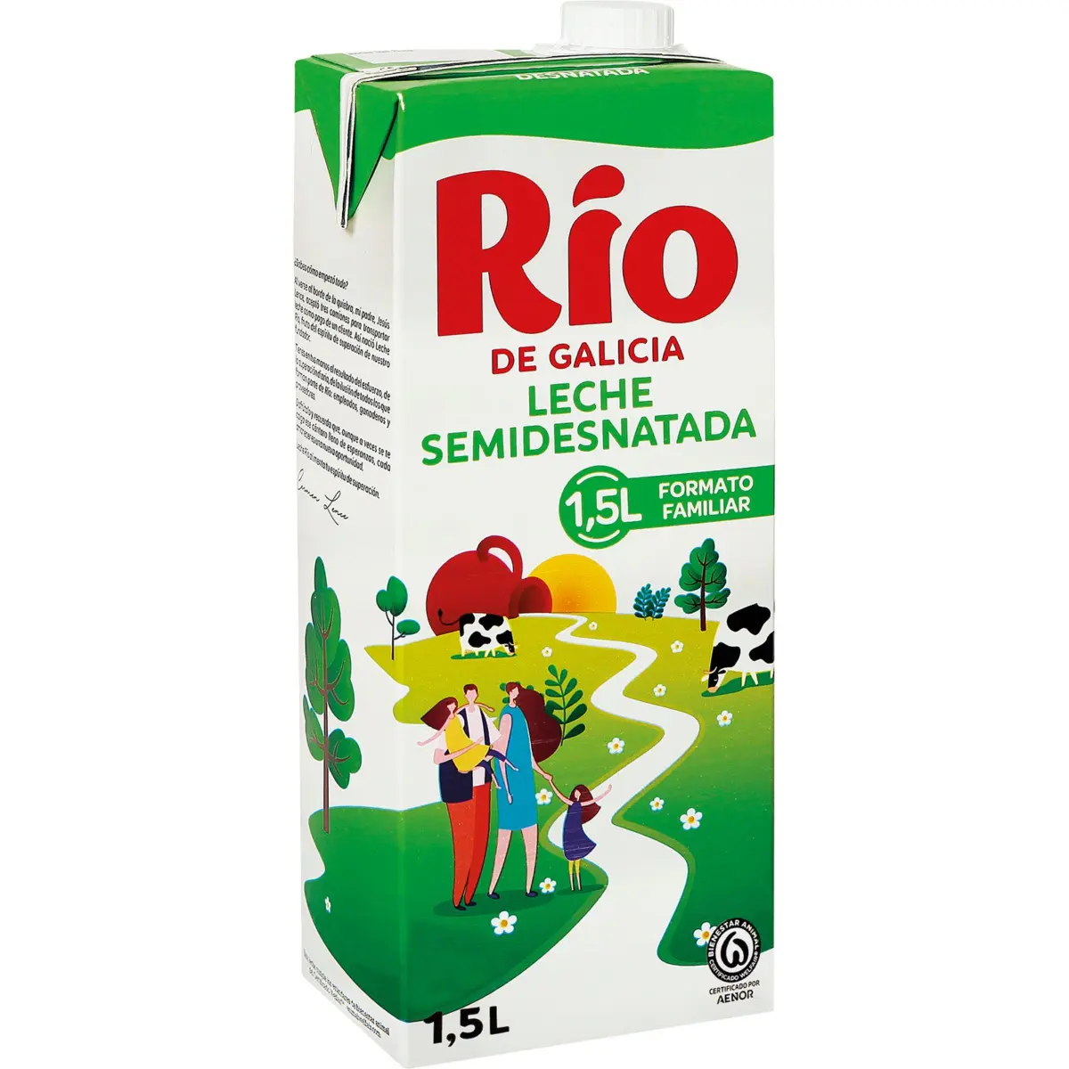 Llet semidesnatada, bric Rio