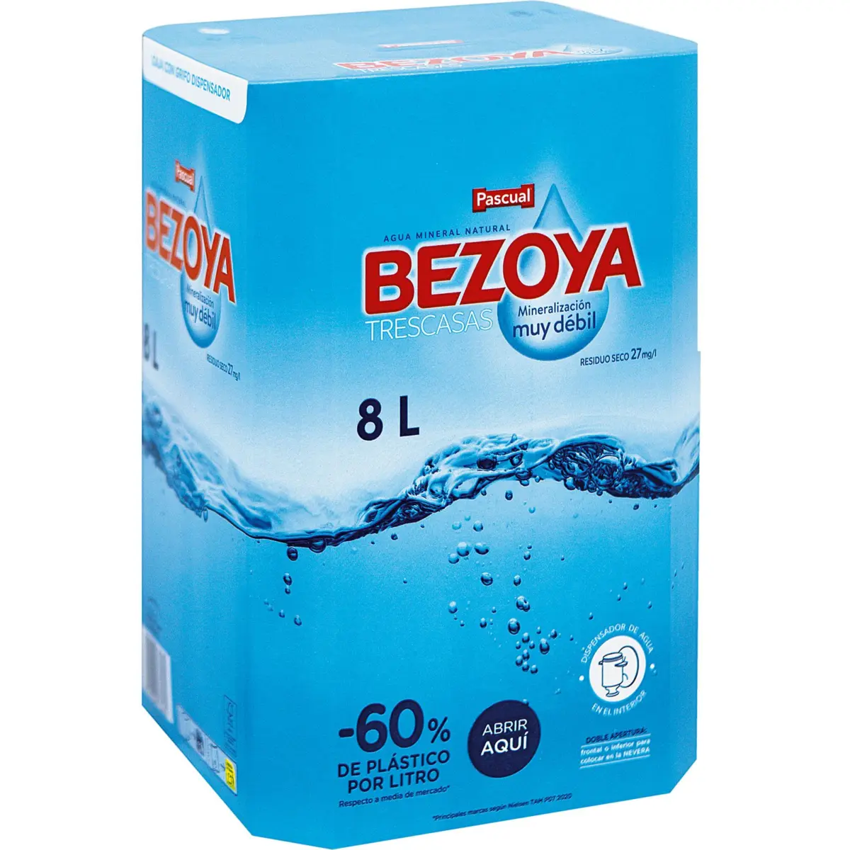 Natural mineral water Bezoya Bag in Box