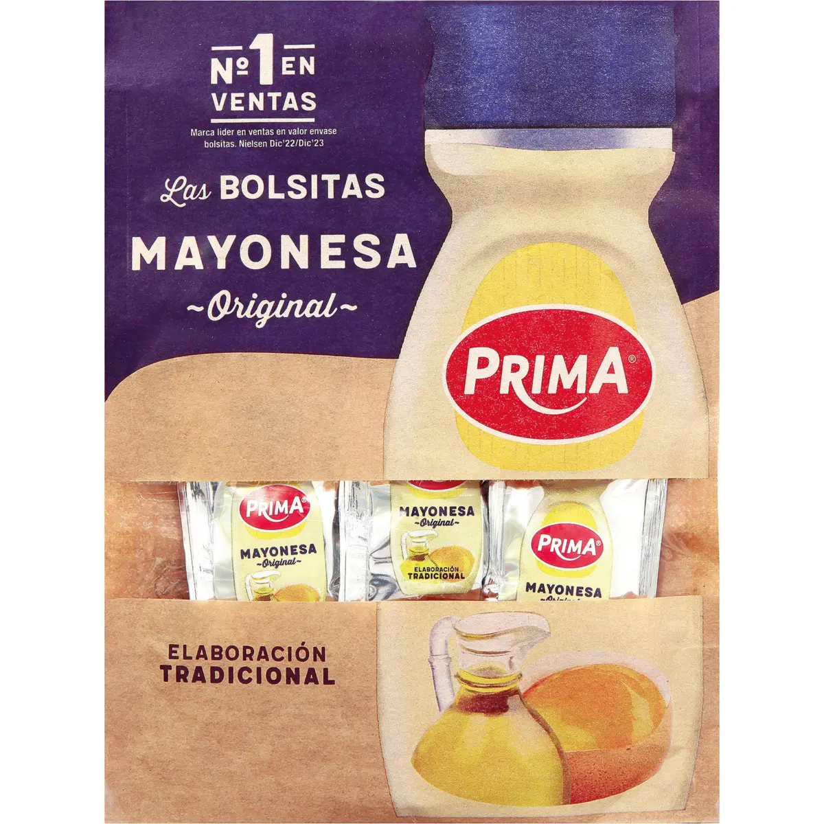 Maionesa original Prima, bossetes