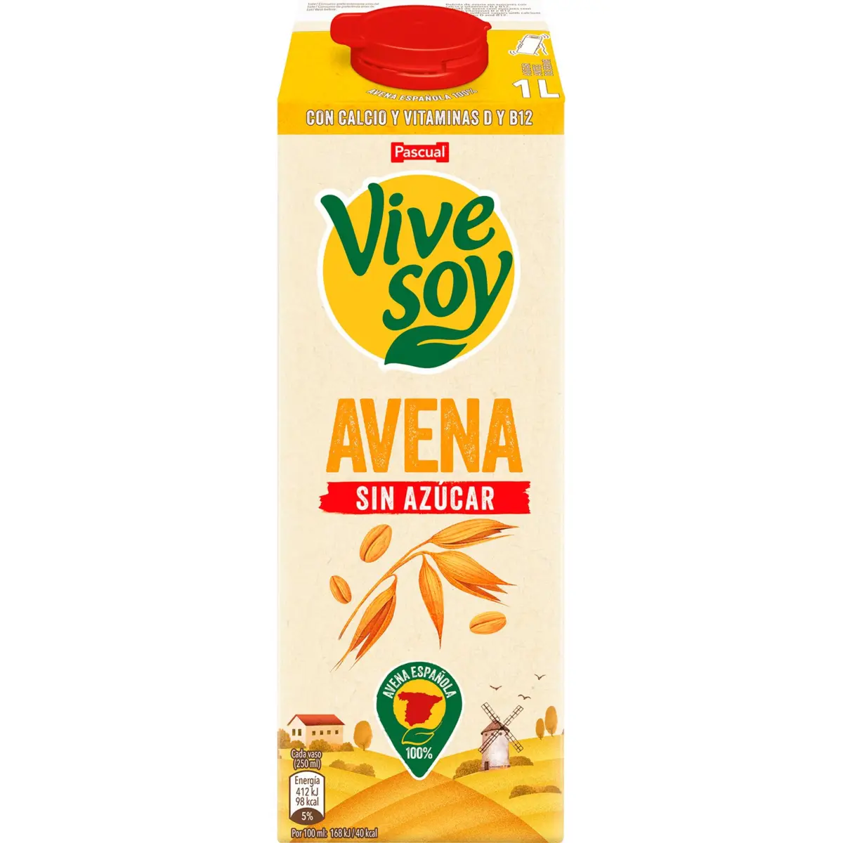 Boisson à l’avoine sans sucre, brique Vivesoy