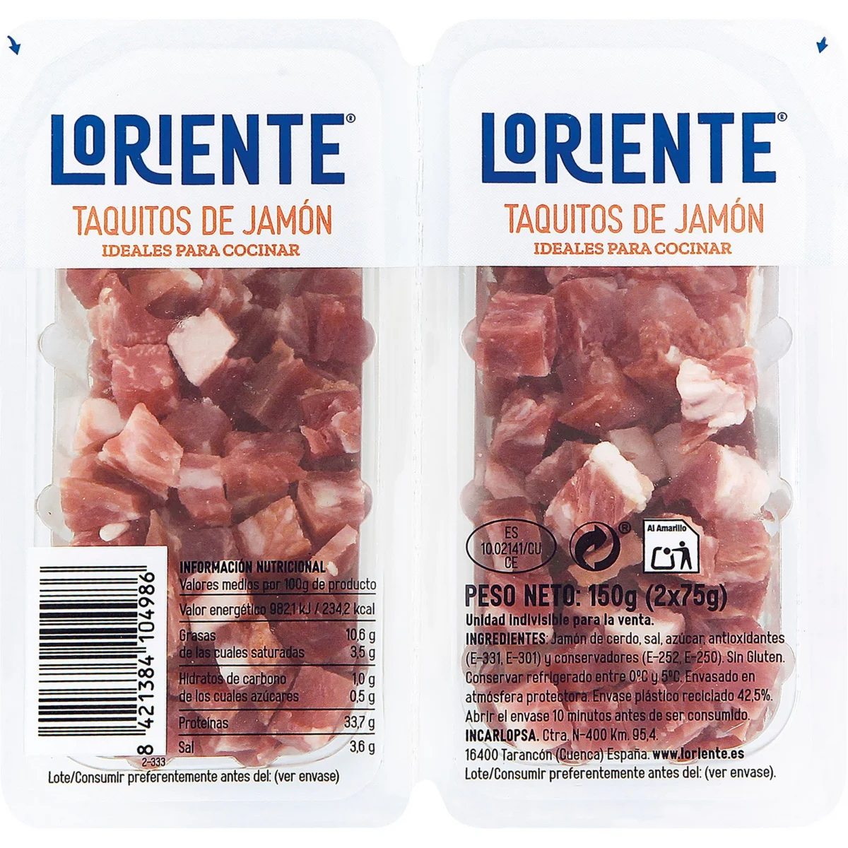 Кубики хамона серрано Loriente