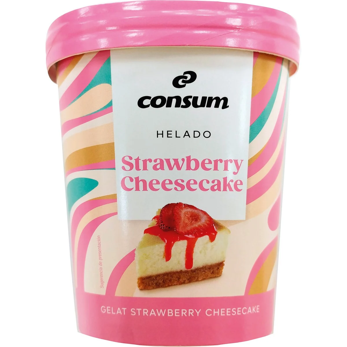 Strawberry-Cheesecake-Eis Consum