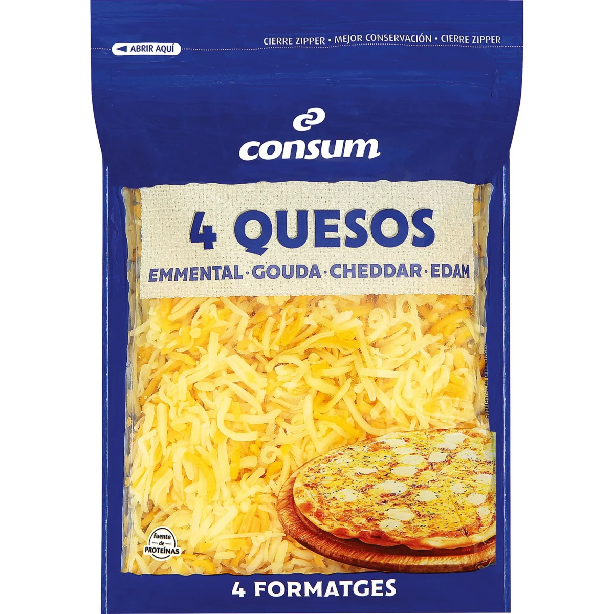 Formatge ratllat de 4 formatges Consum