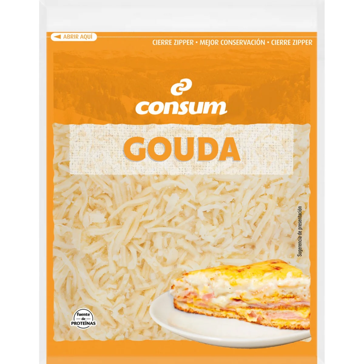 Formatge gouda ratllat Consum