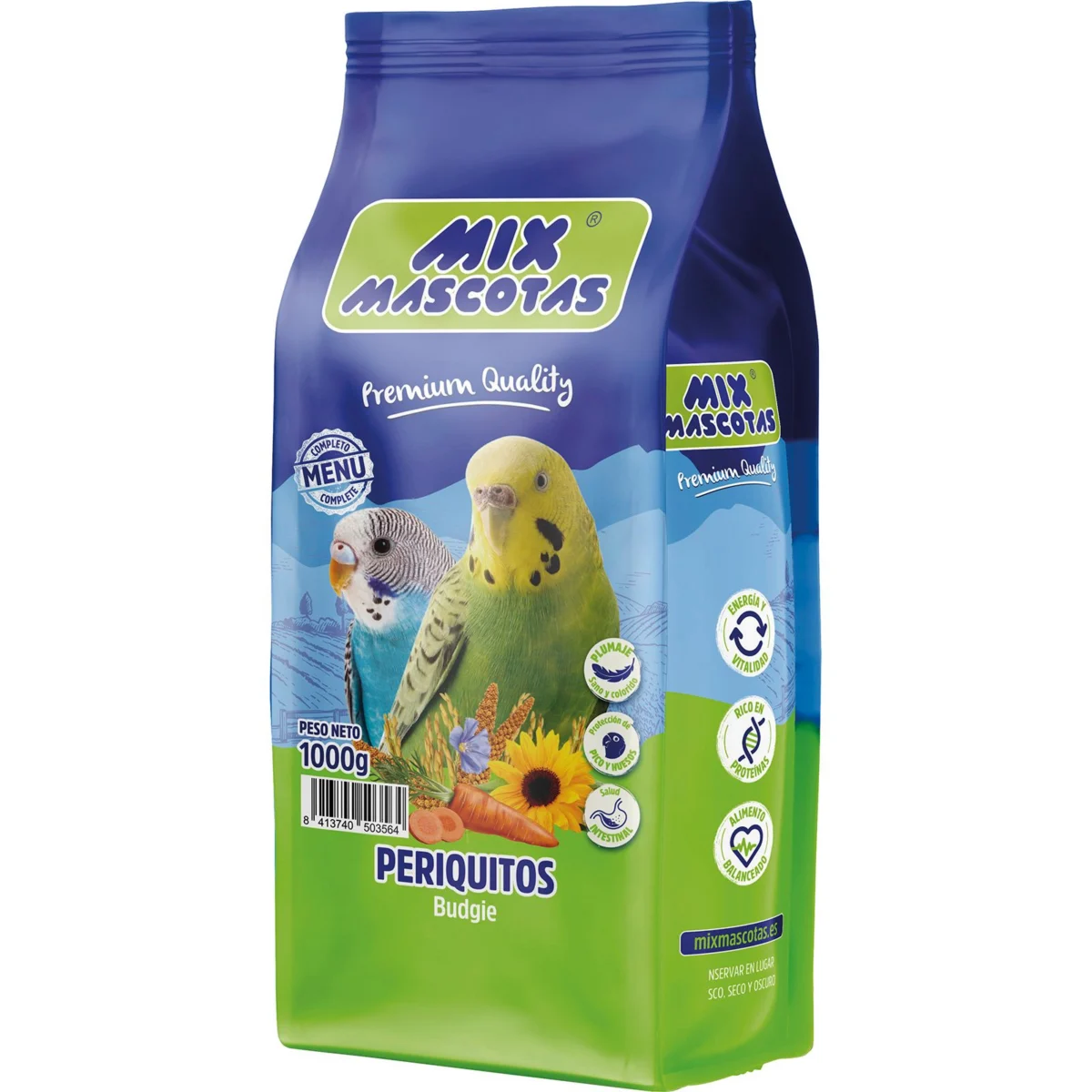 Futter für Wellensittiche Mix Mascotas