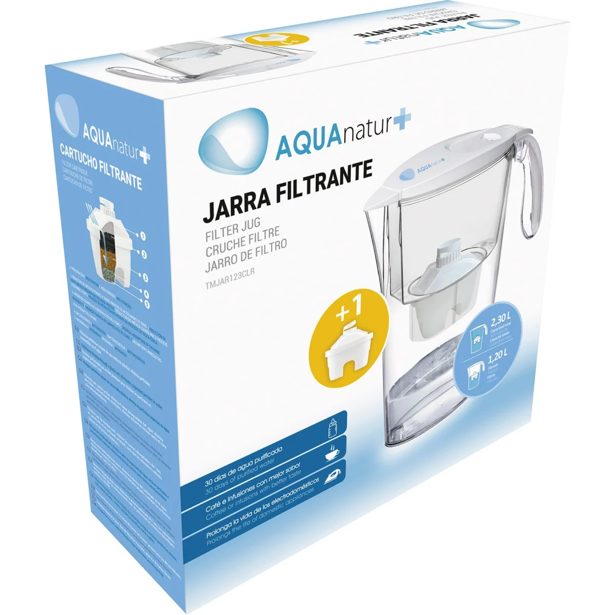 Filter jug with 1 filter Aquanatur