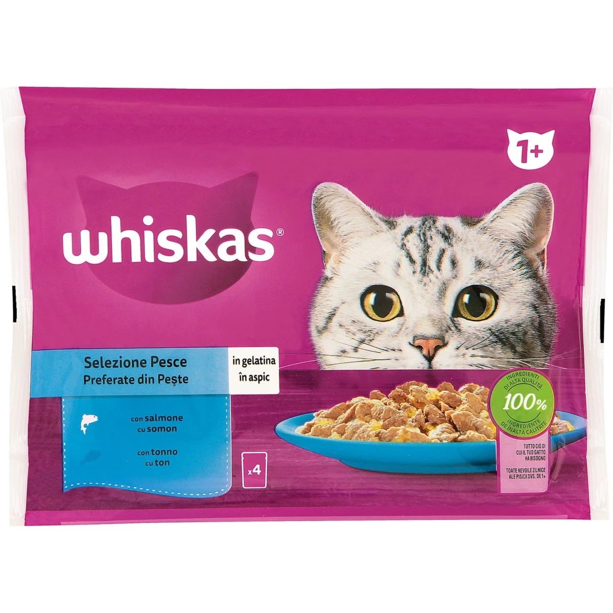 Wet cat food in jelly Fish Selection Whiskas