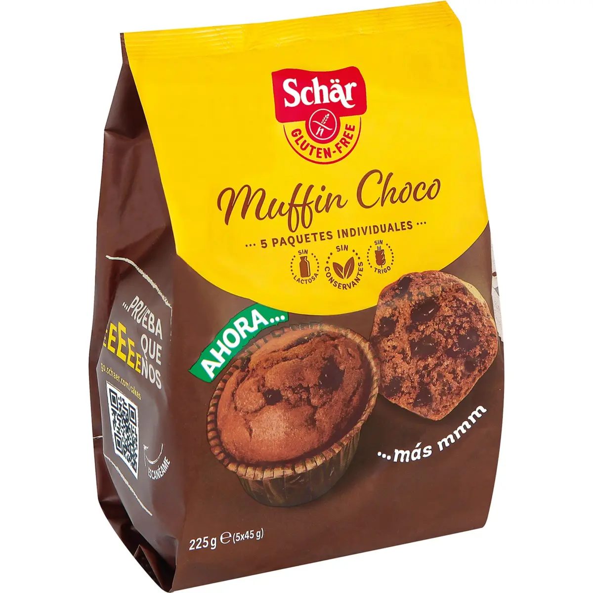 Muffin de xocolata sense gluten, 5 unitats Schär