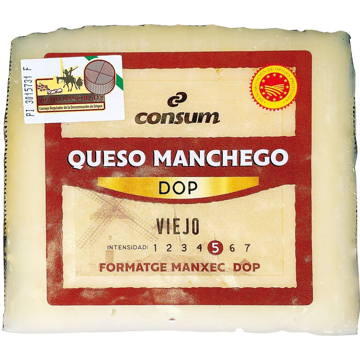 Queso Manchego Viejo D.O.P Cuña Consum
