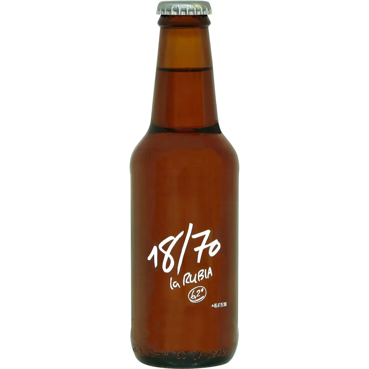 Craft blonde beer 18/70 Rubia, bottle