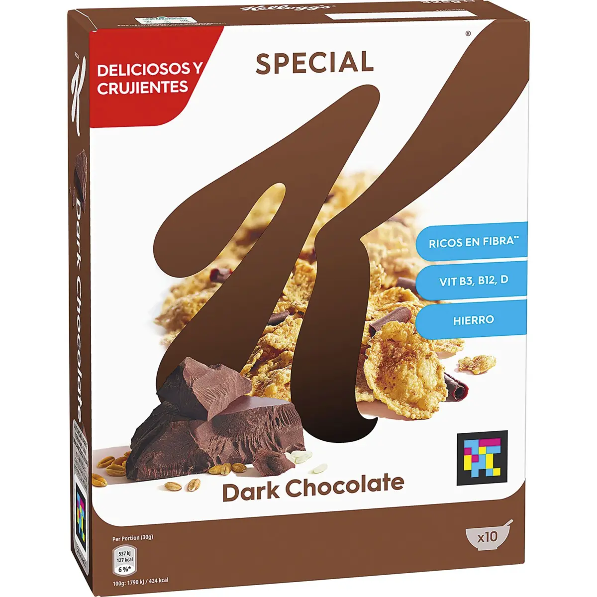 Flocons de céréales Special K au chocolat noir