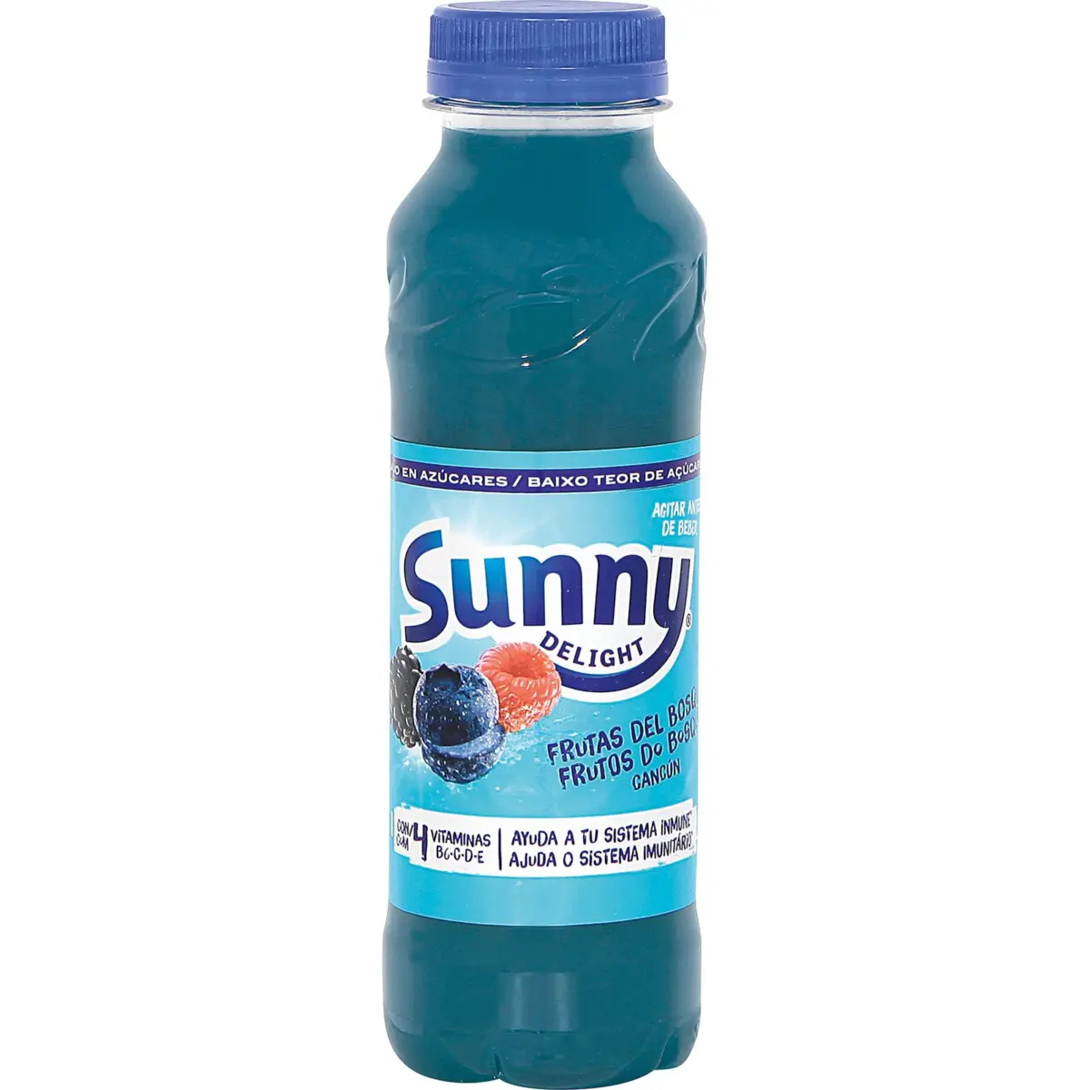 Синій напій зі смаком лісових ягід Sunny