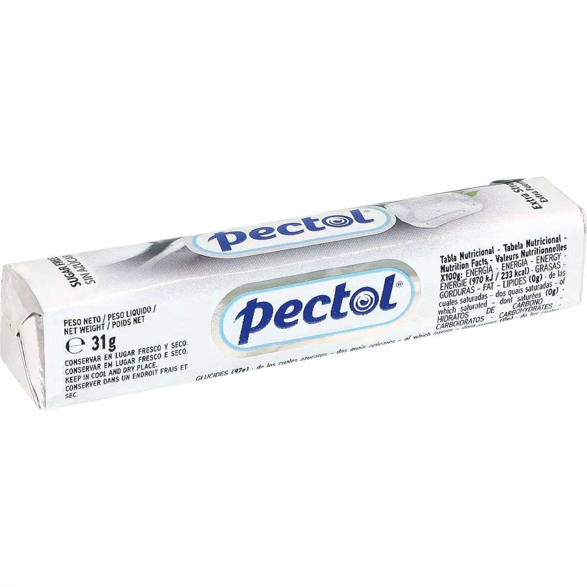 Sugar-free extra-strong flavoured candy Pectol