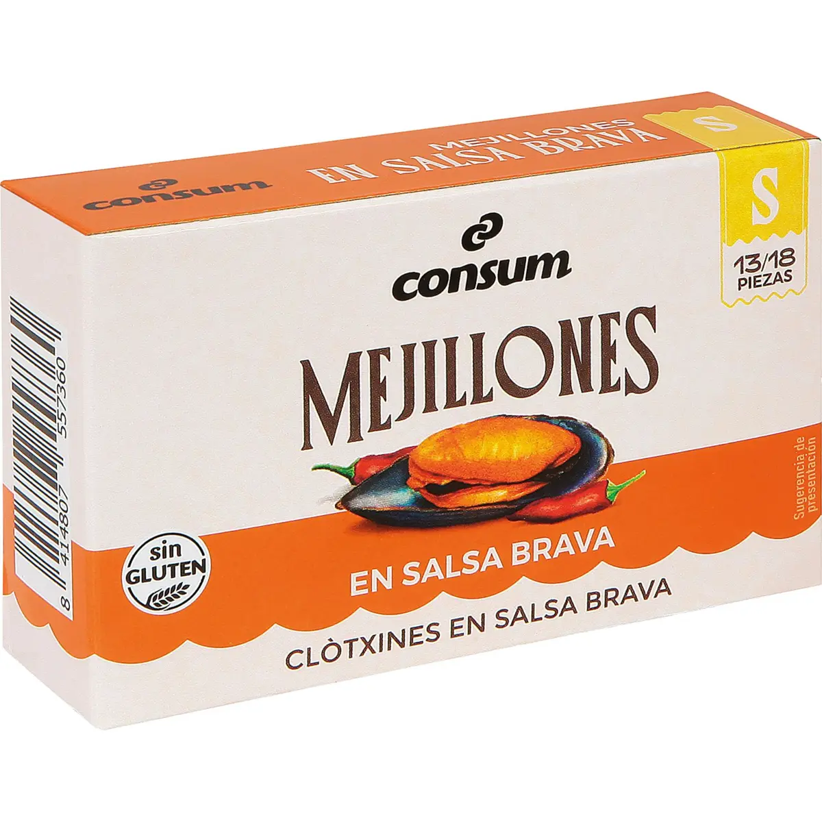 Musclos gallecs amb salsa brava 13/18 Consum