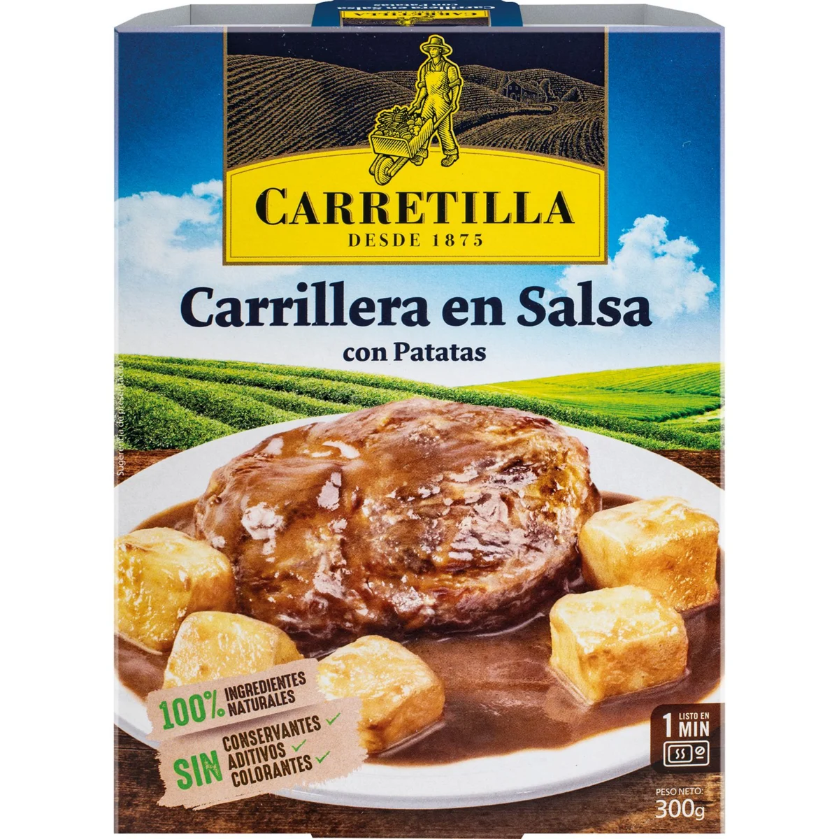 Carrillera en Salsa con Patatas y Setas Carretilla