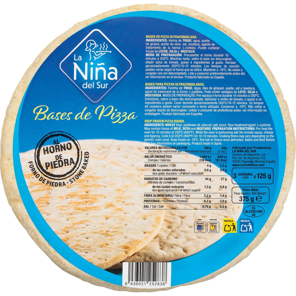 Base Pizza Niña Del Sur