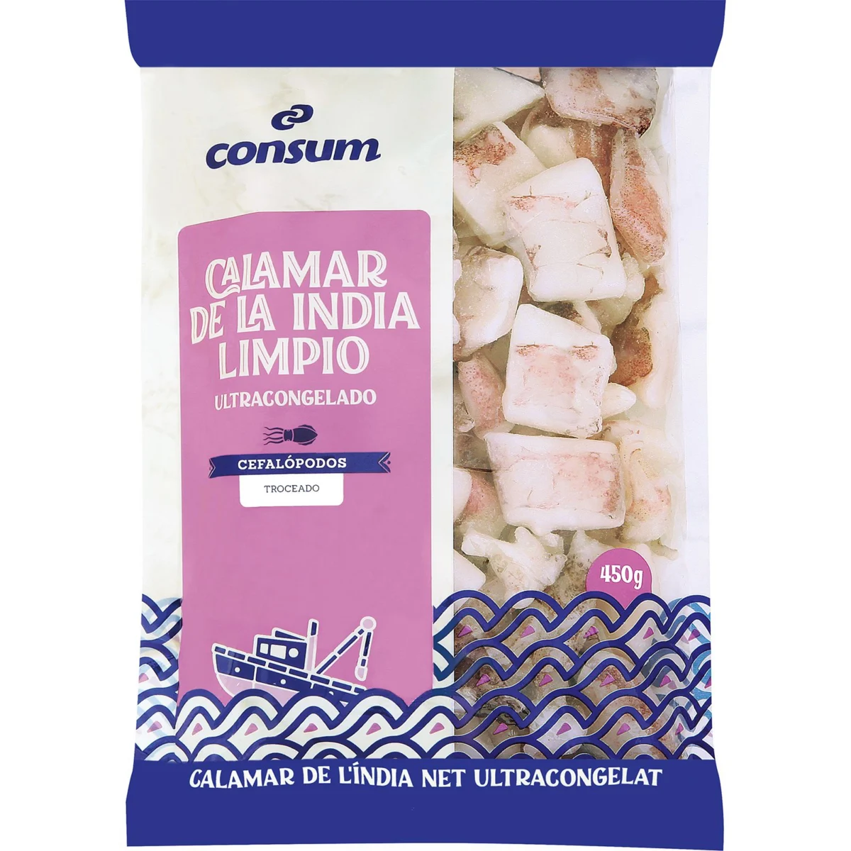Calamar trossejat Consum