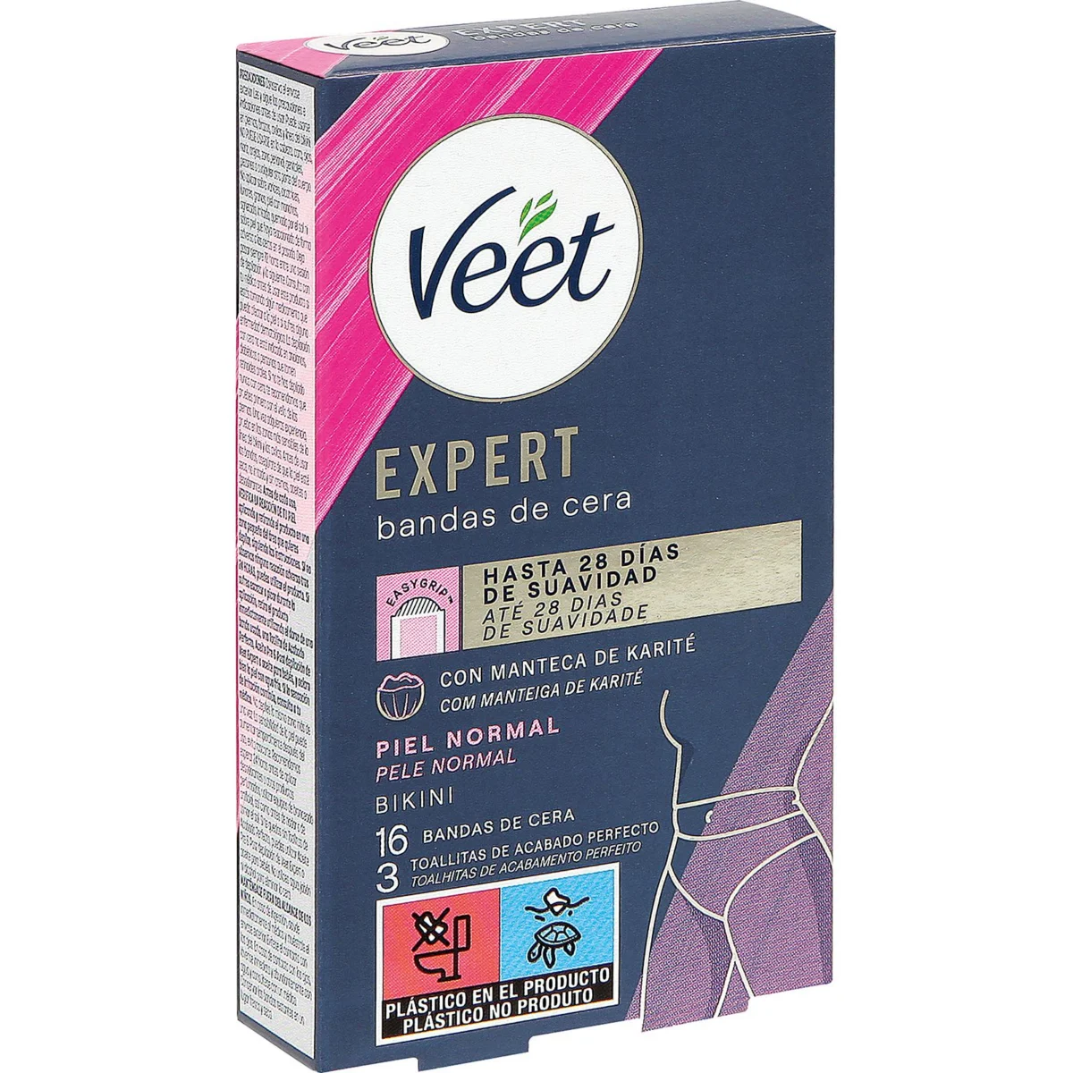 Bandes depilatòries per al biquini, pell normal Veet