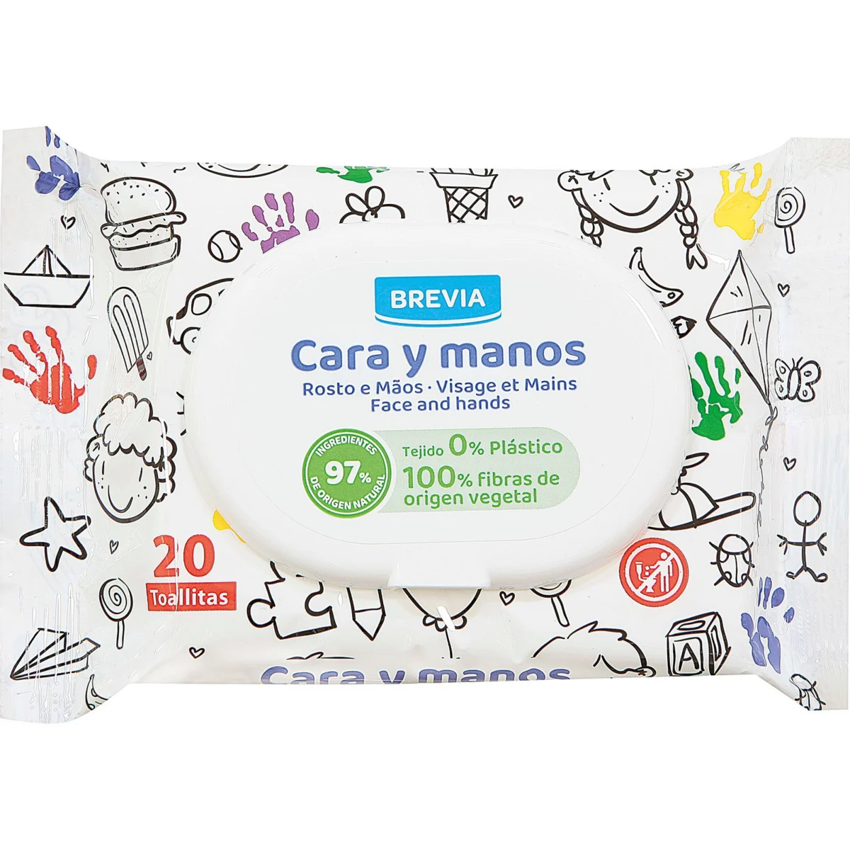 Tovalloletes infantils per a la cara i les mans Brevia