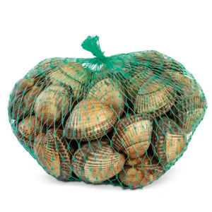 Herzmuscheln im Netz, ungefähres Gewicht 350 gr