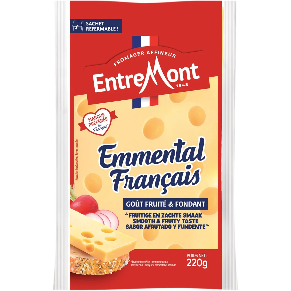 Emmental français en morceau Entremont