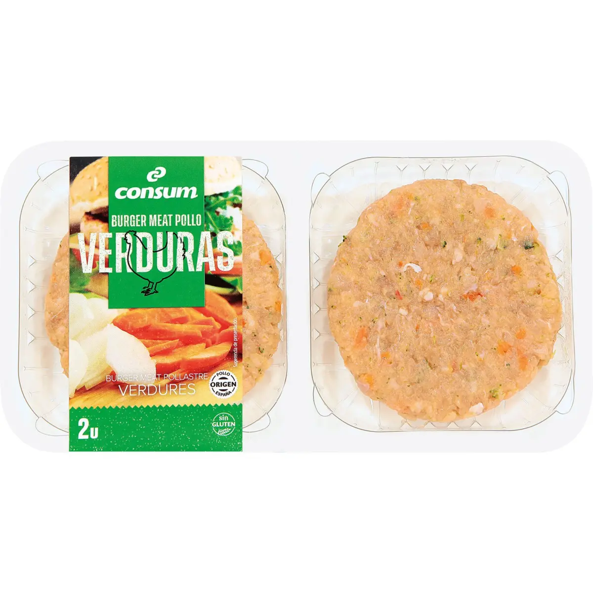 Burger de pollastre i verdures Consum