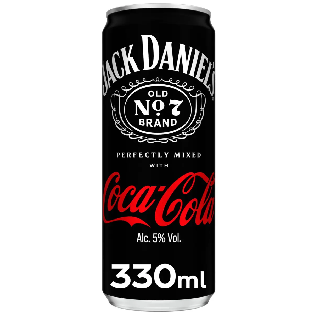 Whisky and cola mixed drink can Coca-Cola