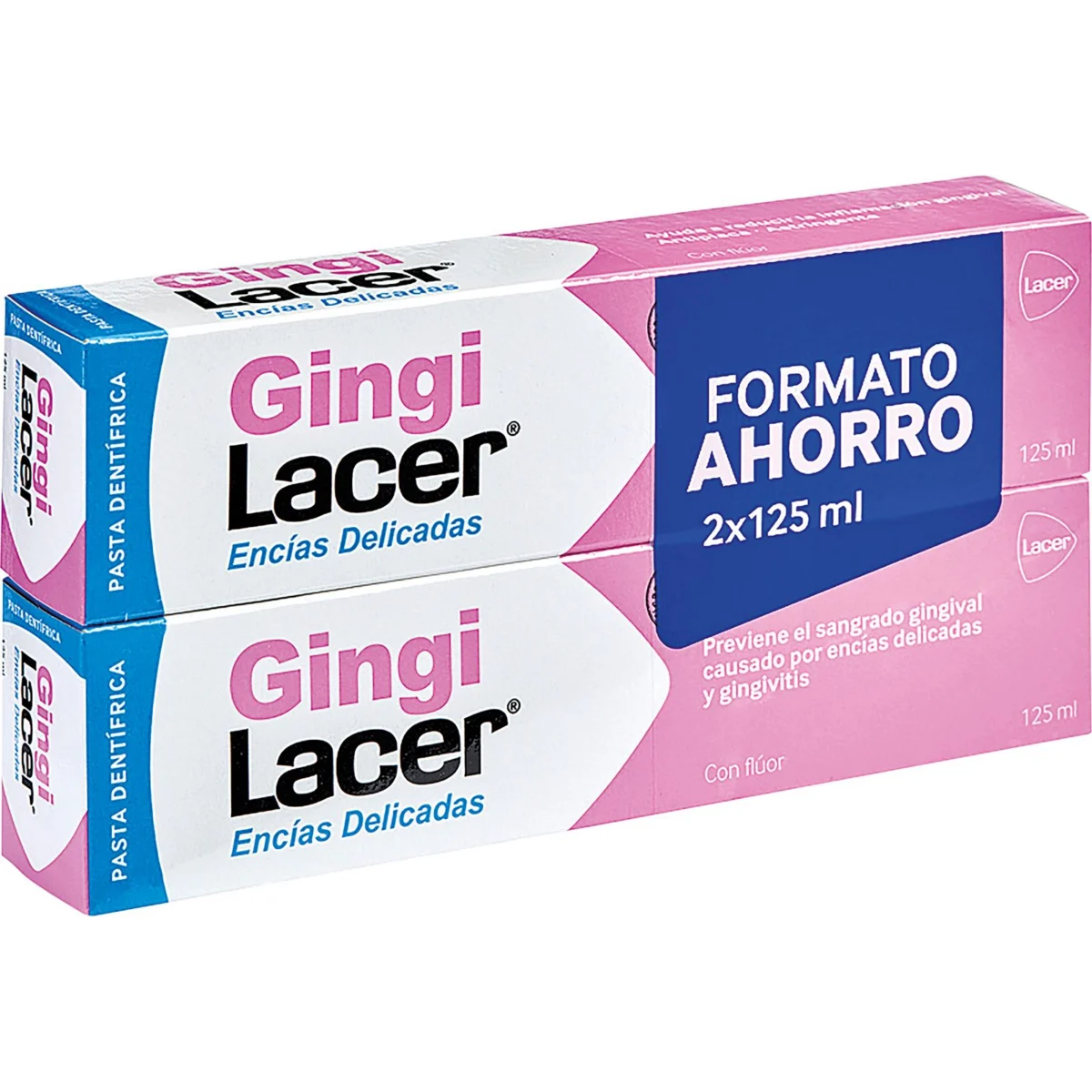 Toothpaste for sensitive gums, twin pack Lacer
