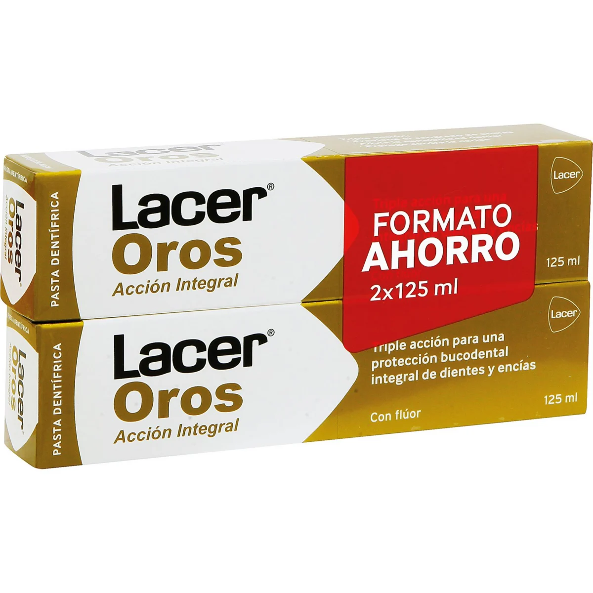 Triple Acción Duplo Lacer toothpaste