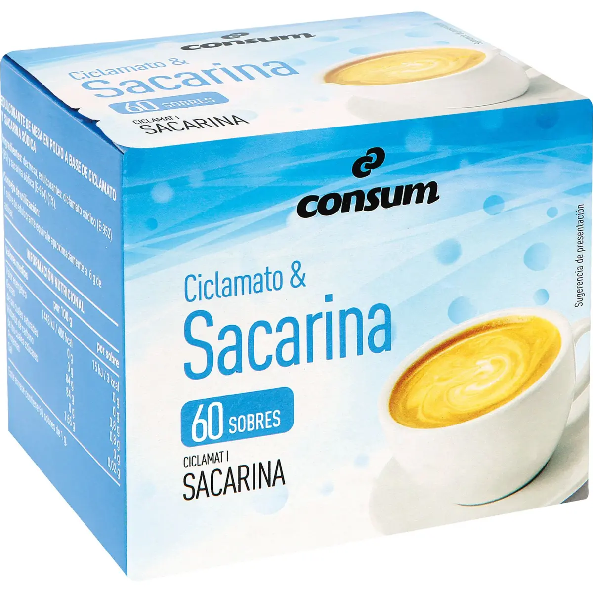Edulcorante 60 sobres Consum